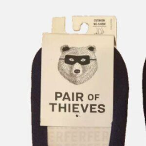 NWT PAC of 3 Thieves Black, Brown Cushion No-Shows Liner Sock Sz L 6